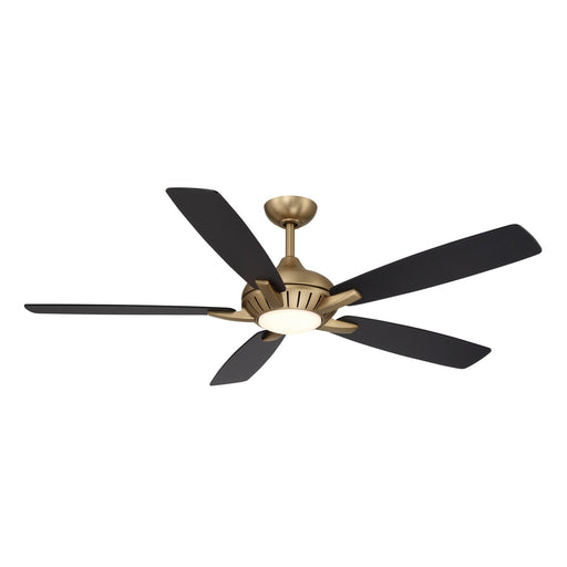 Dyno 60" LED Ceiling Fan in Brushed Brass / Coal