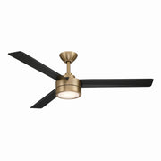 Roto 52" LED Ceiling Fan in Brushed Brass / Coal