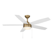Airetor 52" LED Ceiling Fan in Brushed Brass / Alabaster White