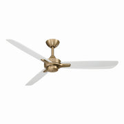 Rudolph 52" Ceiling Fan in Brushed Brass / Alabaster White