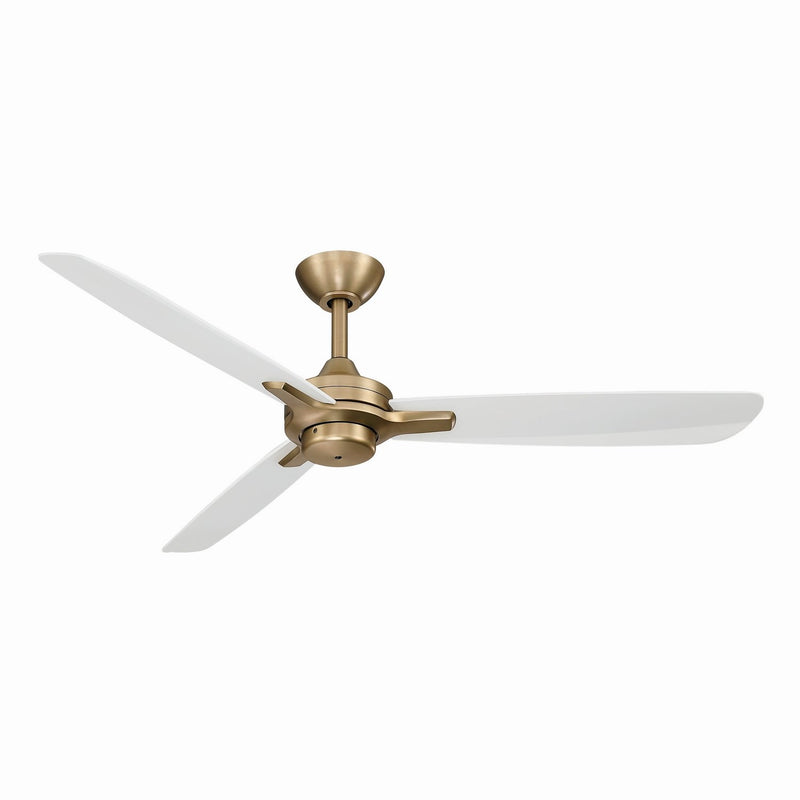 Rudolph 52" Ceiling Fan in Brushed Brass / Alabaster White
