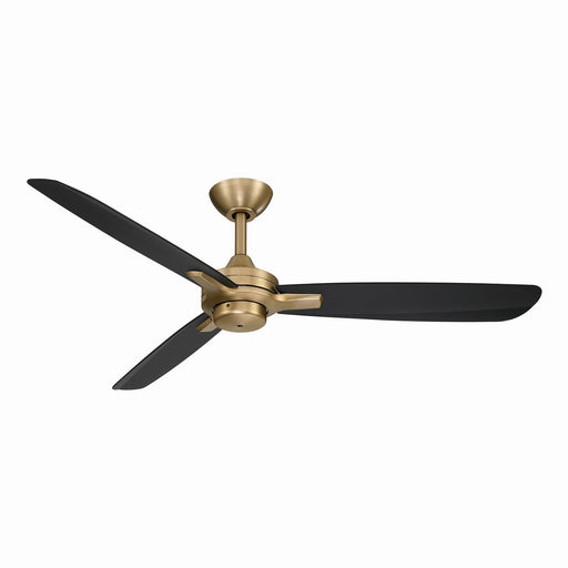 Rudolph 52" Ceiling Fan in Brushed Brass / Coal