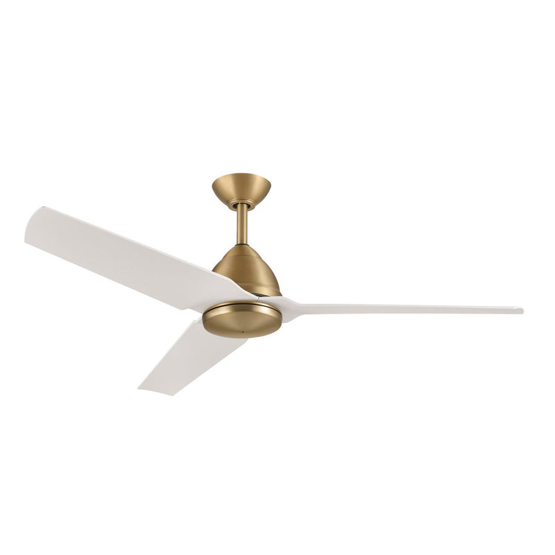 Java 54" Outdoor Ceiling Fan in Legacy Brass / Alabaster White
