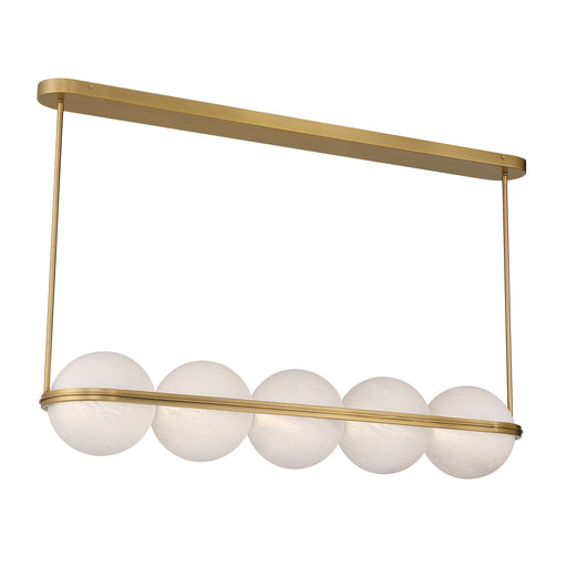 Vanderlane LED Linear Chandelier in Legacy Brass