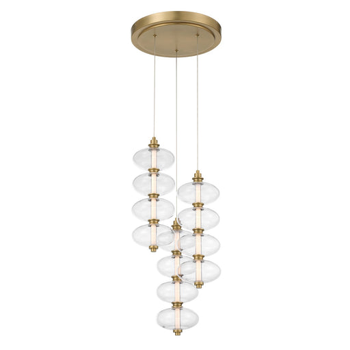 Bollavino Small LED Pendant in Legacy Brass