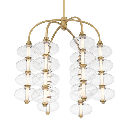 Bollavino Small LED Chandelier in Legacy Brass