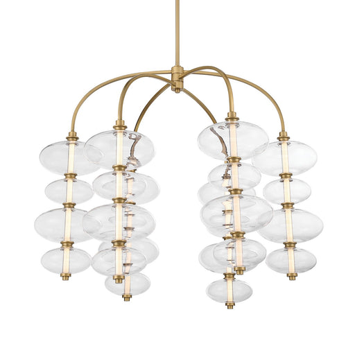 Bollavino Large LED Chandelier in Legacy Brass