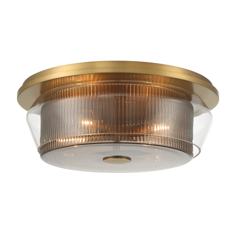 Kiruna 4-Light Flush Mount in Legacy Brass