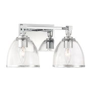 Wynnfrost 2-Light Bath Vanity Light in Chrome