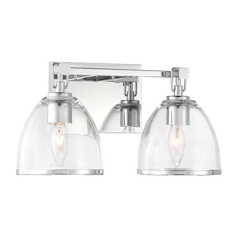 Wynnfrost 2-Light Bath Vanity Light in Chrome