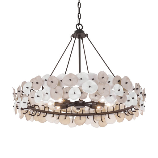 Ravelin 8-Light Chandelier in Dark Bronze