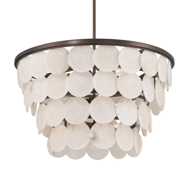 Olyra 12-Light Convertible Pendant in Plated Dark Bronze