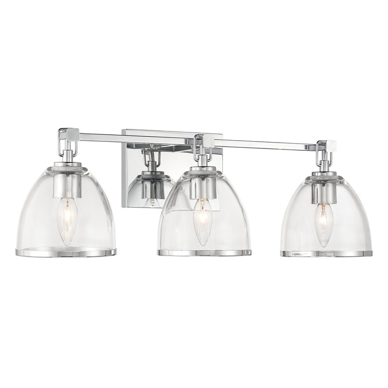 Wynnfrost 3-Light Bath Vanity Light in Chrome
