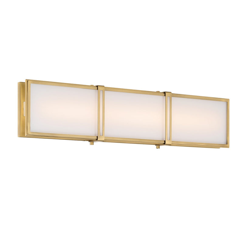 Merick LED Bath Vanity Light in Legacy Brass