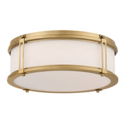 Merick LED Flush Mount in Legacy Brass