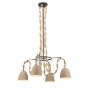 Cordón 4-Light Chandelier in Dark Bronze
