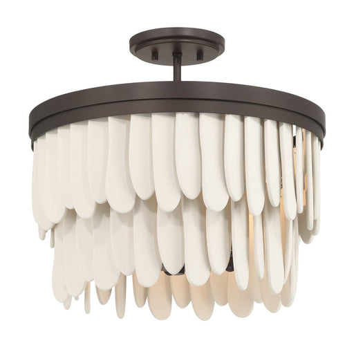 Briscade 6-Light Semi-Flush Mount in Dark Bronze