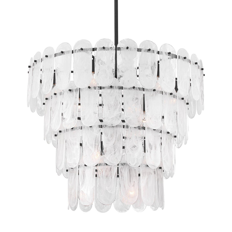 Oldmill 15-Light Pendant in Dark Matte Black