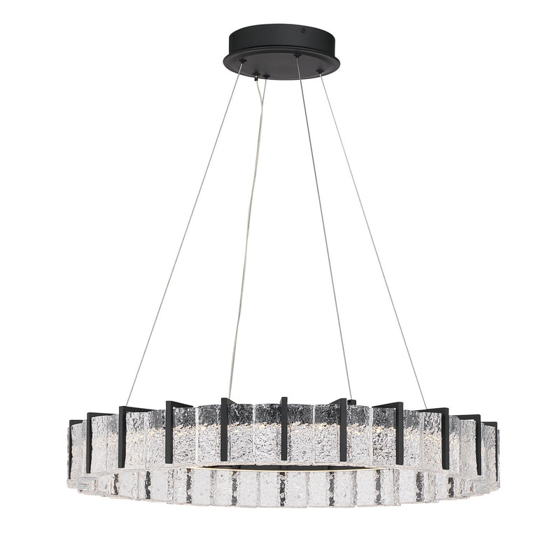 Sevryn 27.5" LED Pendant in Dark Matte Black