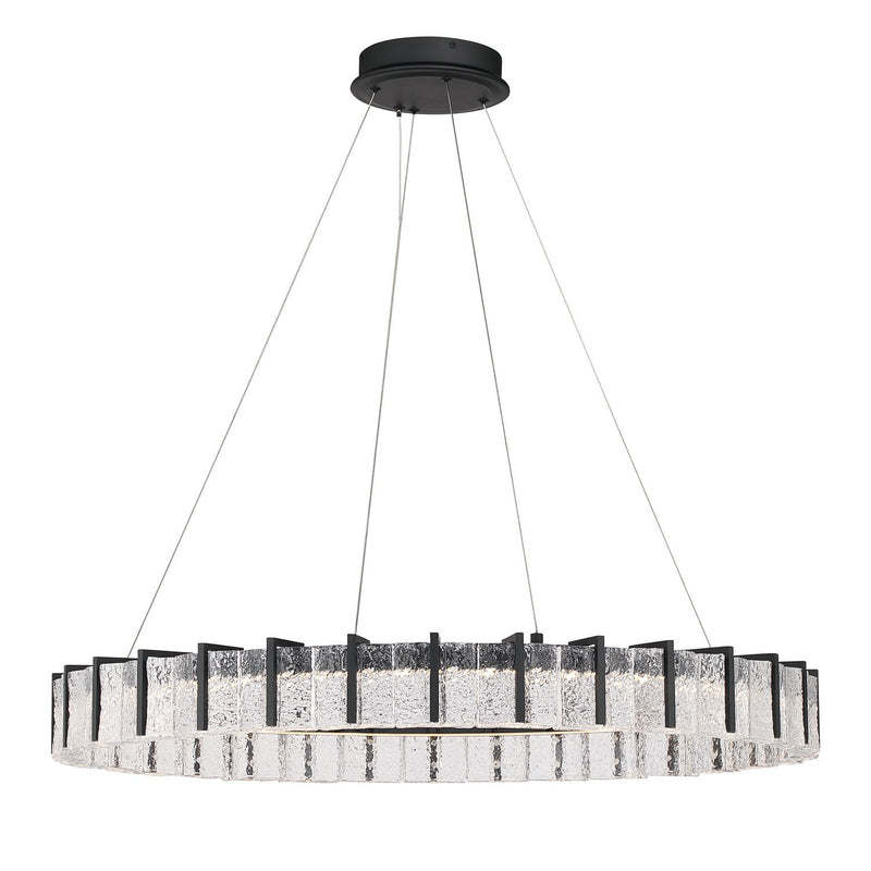 Sevryn 36" LED Pendant in Dark Matte Black