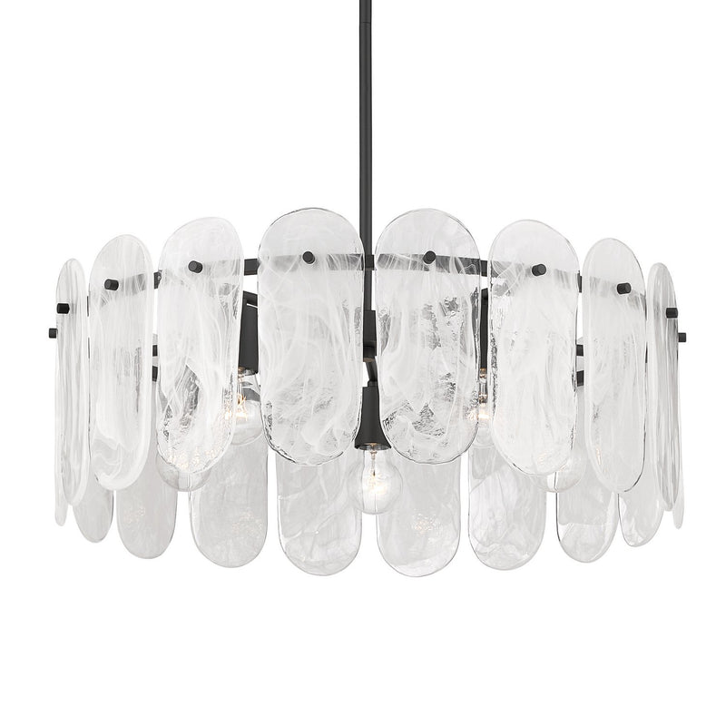 Oldmill 5-Light Pendant in Dark Matte Black