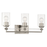 Binsly 3-Light Bath Vanity Light in Brushed Nickel