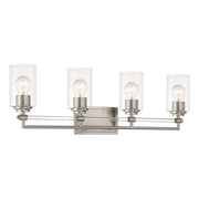 Binsly 4-Light Bath Vanity Light in Brushed Nickel
