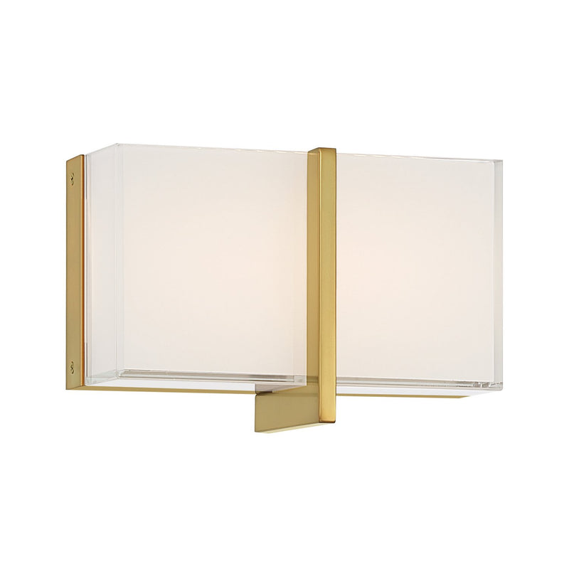 High Rise LED Wall Sconce in Brushed Gold