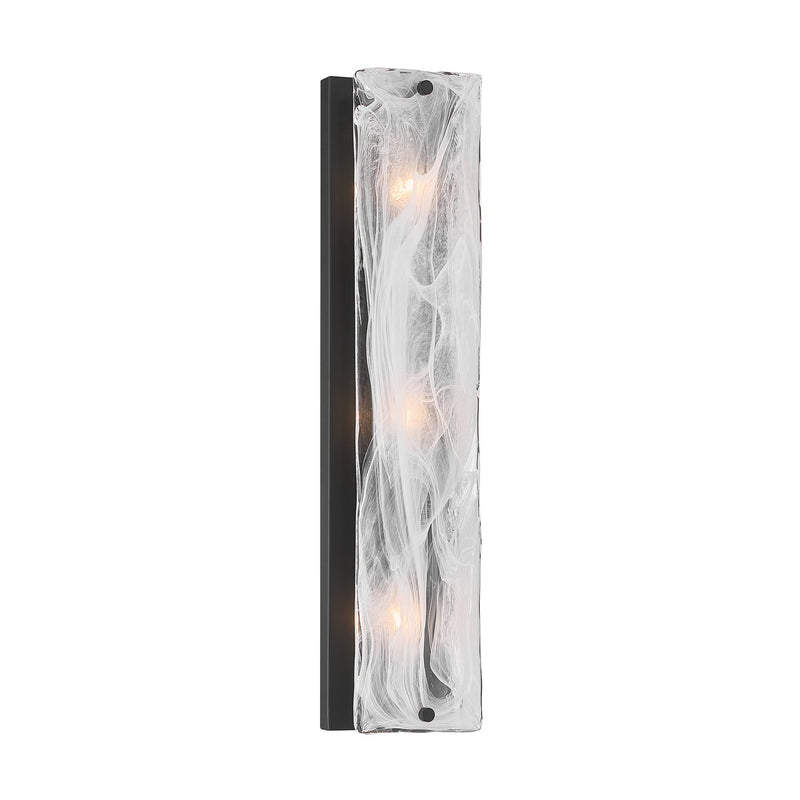 Veil 3-Light Bath Sconce in Dark Matte Black