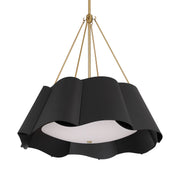 Waveform 4-Light Pendant in Dark Bronze