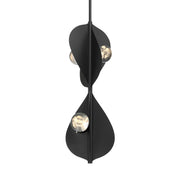 Pod Tall LED Pendant in Sand Coal Black