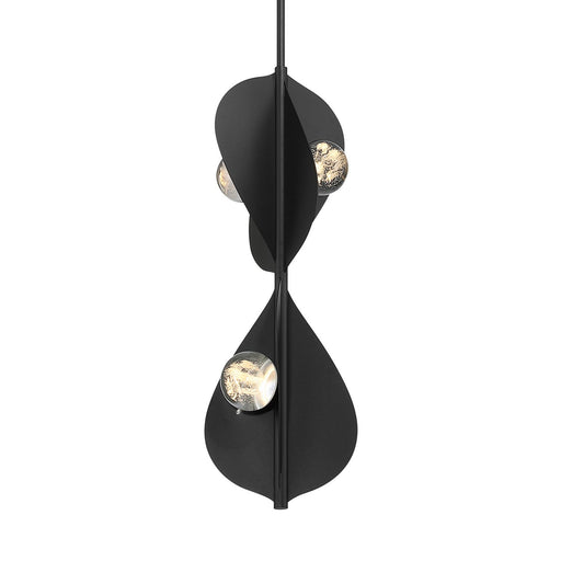 Pod Tall LED Pendant in Sand Coal Black
