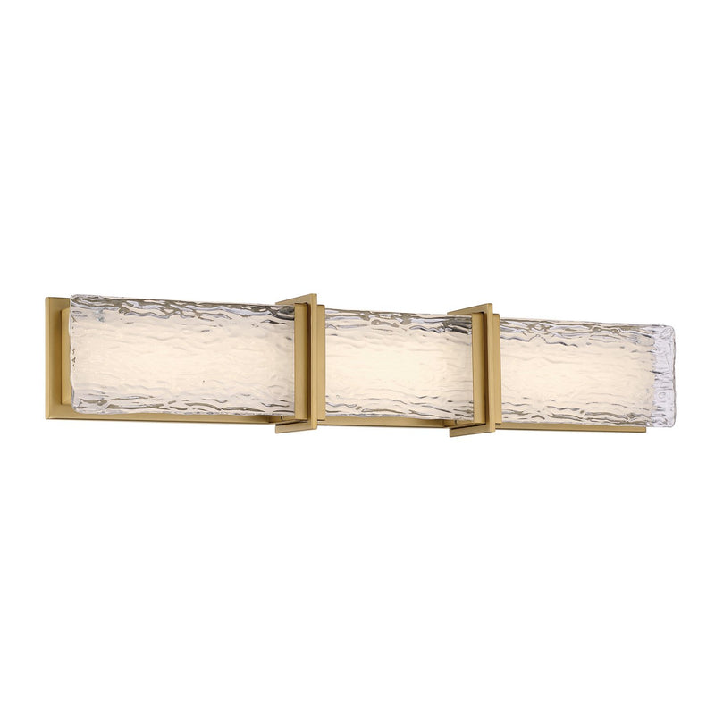 Lumina 30" LED Bath Vanity Light in Legacy Brass