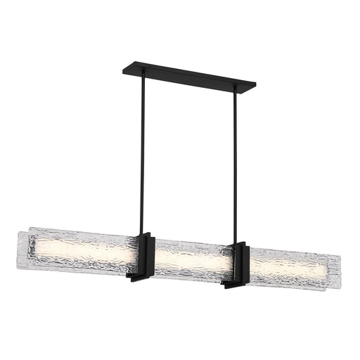 Lumina 52" LED Linear Pendant in Dark Matte Black