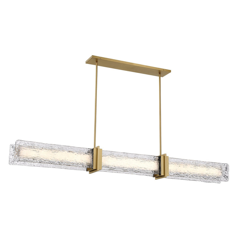 Lumina 66" LED Linear Pendant in Legacy Brass