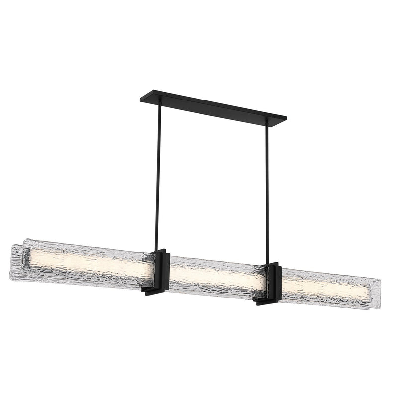 Lumina 66" LED Linear Pendant in Dark Matte Black
