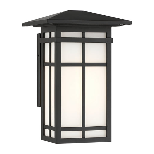 Grydton 11" Outdoor Wall Lantern in Dark Matte Black