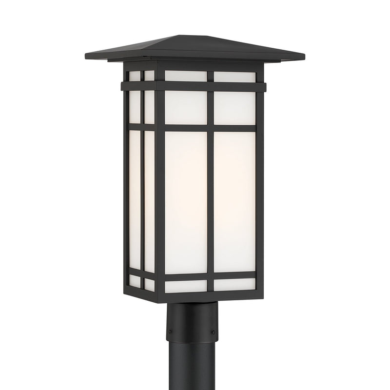 Grydton 11" Outdoor Post Light in Dark Matte Black