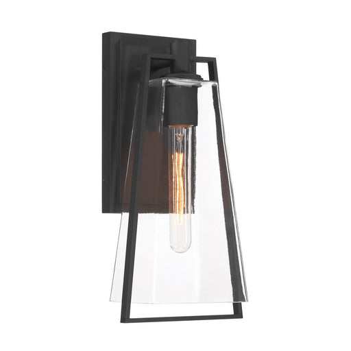 Costa Small Outdoor Wall Sconce in Sand Coal Black