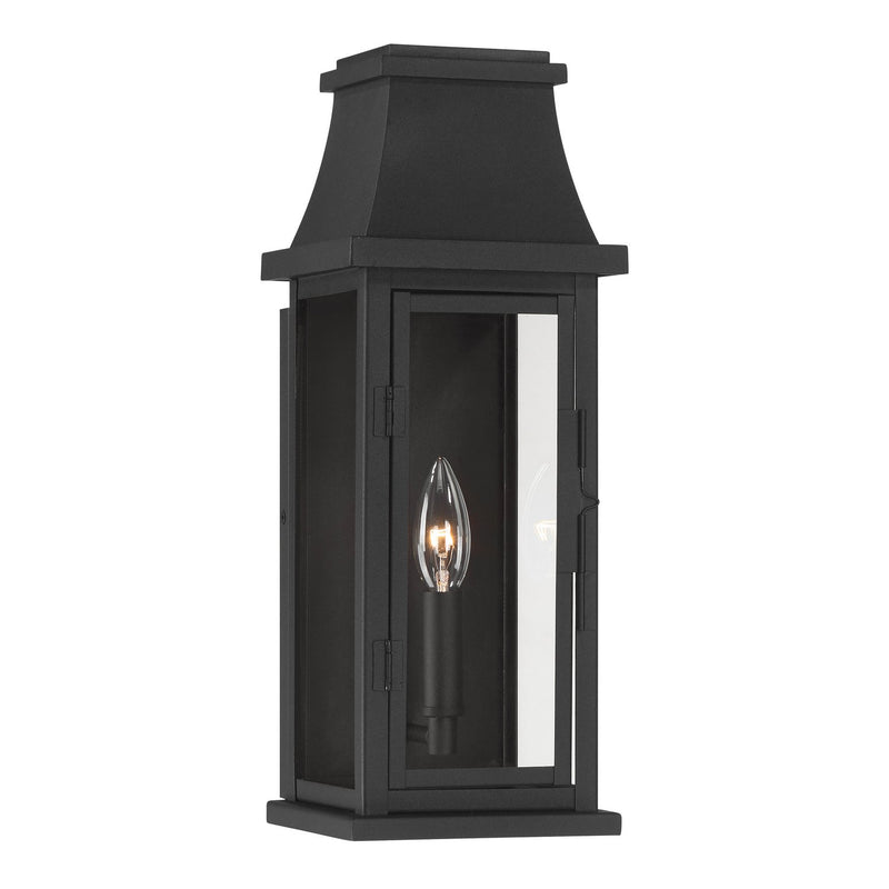 Talburn Outdoor Wall Lantern in Sand Coal Black