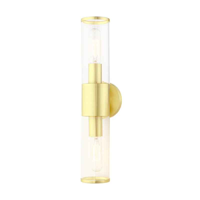 Banca 2-Light ADA Bath Vanity Light in Satin Brass