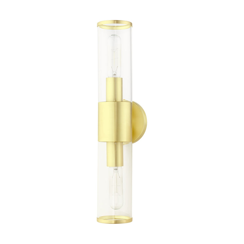 Banca 2-Light ADA Bath Vanity Light in Satin Brass