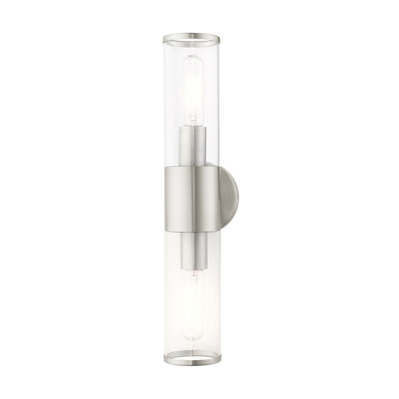 Banca 2-Light ADA Bath Vanity Light in Brushed Nickel