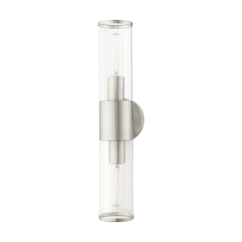 Banca 2-Light ADA Bath Vanity Light in Brushed Nickel