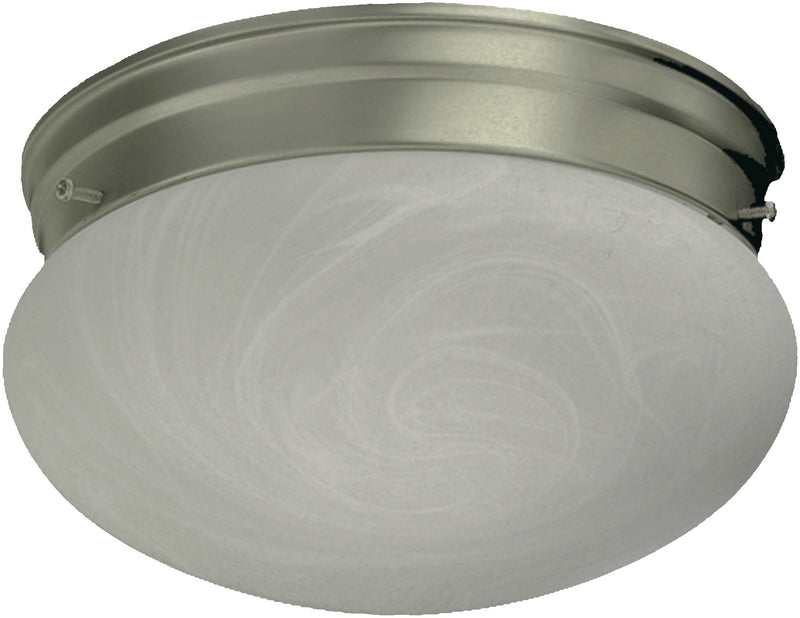 Transitional Ceiling Mount in Satin Nickel