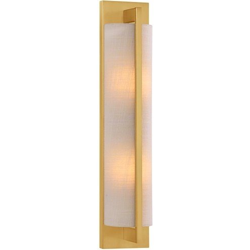 Carver 2-Light Wall Sconce in Warm Brass