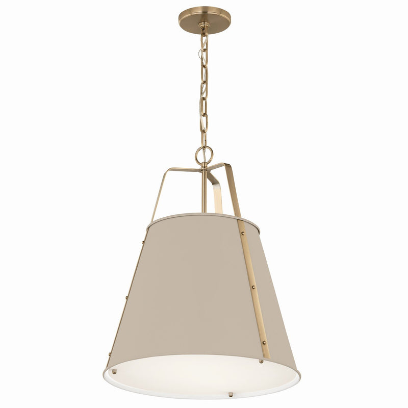 Etcher 2-Light Pendant in Greige