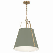 Etcher 2-Light Pendant in Heritage Green
