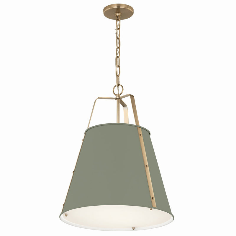 Etcher 2-Light Pendant in Heritage Green