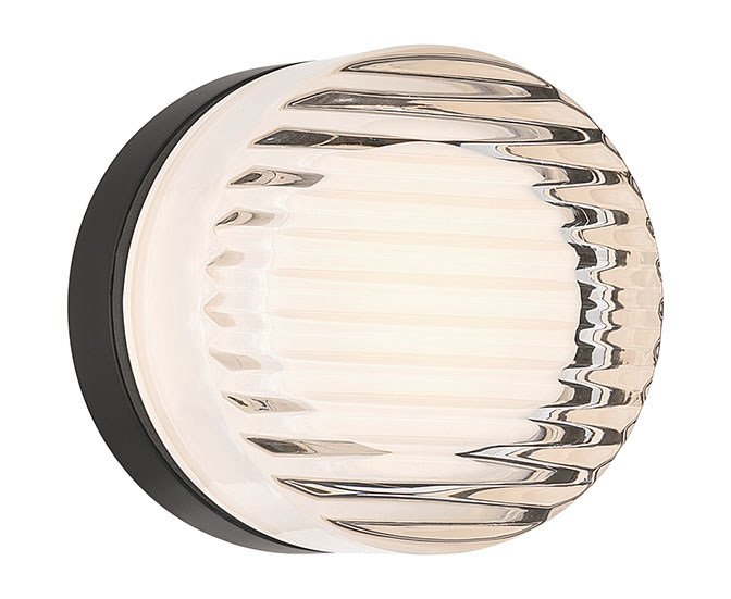 Sternn 5" Outdoor Wall Light in Matte Black